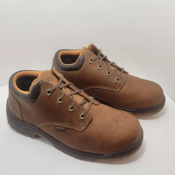 Timberland Pro Powerfit Men's Size 11 M Brown Leather Steel Toe Boots F2413-05