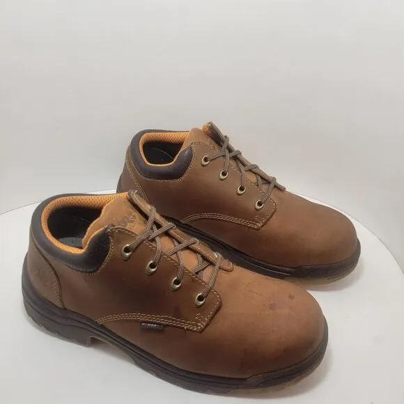 Timberland Pro Powerfit Men's Size 11 M Brown Leather Steel Toe Boots F2413-05