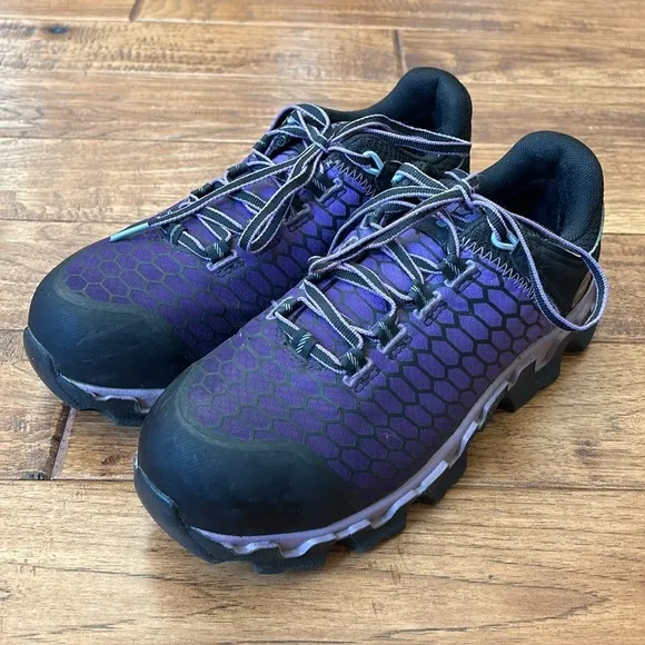 Timberland Pro Powertrain Work Shoes Alloy Toe Protection Purple Women's Size 9