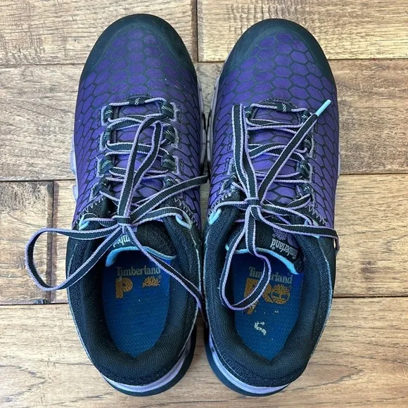 Timberland Pro Powertrain Work Shoes Alloy Toe Protection Purple Women's Size 9