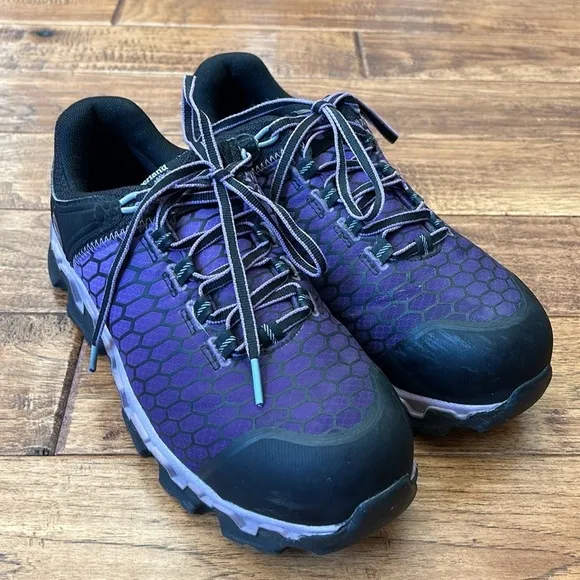 Timberland Pro Powertrain Work Shoes Alloy Toe Protection Purple Women's Size 9