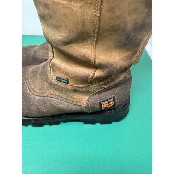 Timberland PRO Rigmaster Men's Brown Steel Toe Boots 89604 Size 10.5 M