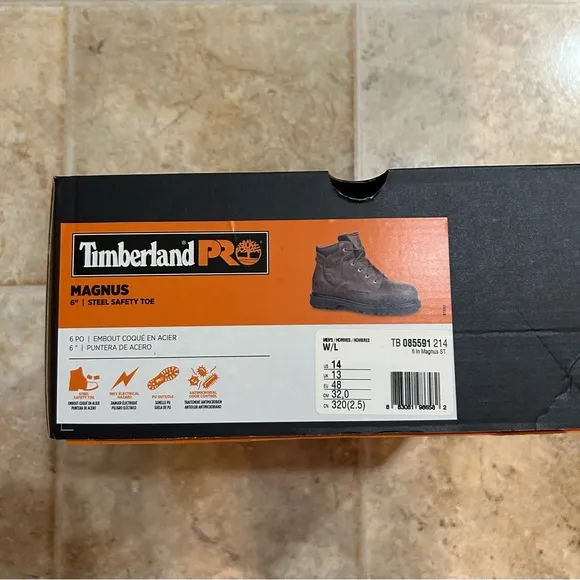 Timberland Pro Steel Safety Toe Boots (NIB)