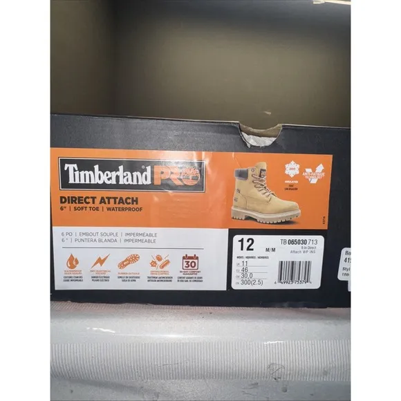 Timberland PRO Women's 6 Inch Wheat Waterproof Work Steel Toe Boots 12M