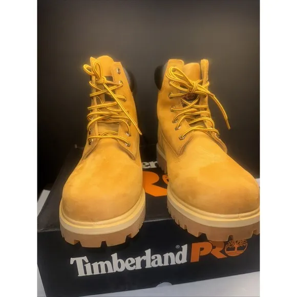 Timberland PRO Women's 6 Inch Wheat Waterproof Work Steel Toe Boots 12M