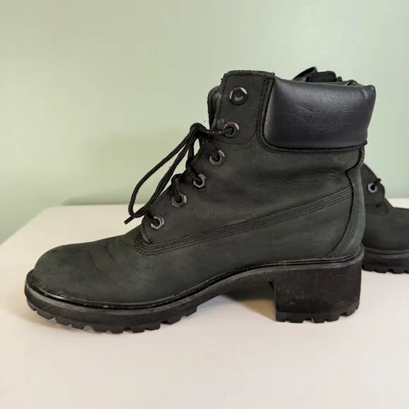 Timberland ReBOTL Euro Hiker Lace Up Boots Womens 10 Black Combat Waterproof