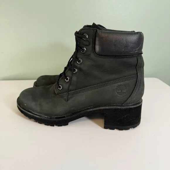 Timberland ReBOTL Euro Hiker Lace Up Boots Womens 10 Black Combat Waterproof