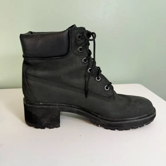 Timberland ReBOTL Euro Hiker Lace Up Boots Womens 10 Black Combat Waterproof