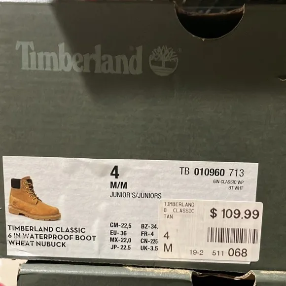 Timberland Waterproof 6&quot; Boots Kids
