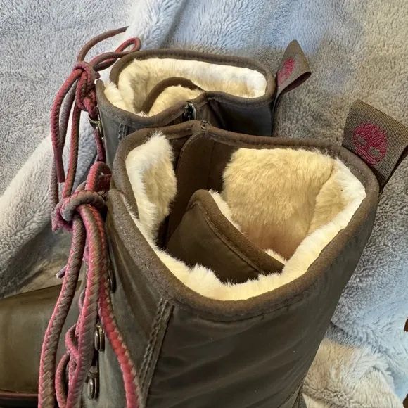 TIMBERLAND WOMEN MALYNN WATERPROOF INSULATED FAUX-FUR LINEDBOOT 9 NWOT