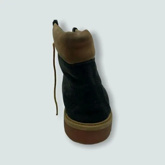 Timberland Boys Ankle Boot Black Leather Waterproo