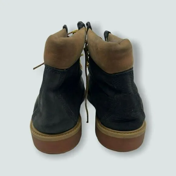 Timberland Boys Ankle Boot Black Leather Waterproo