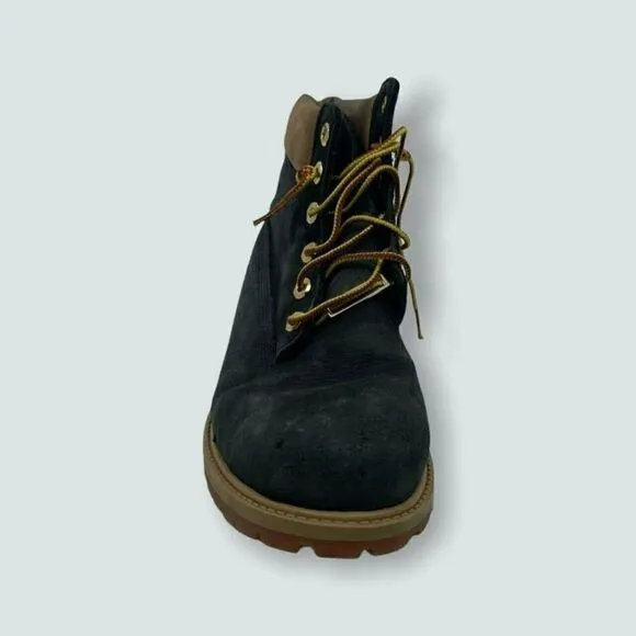 Timberland Boys Ankle Boot Black Leather Waterproo