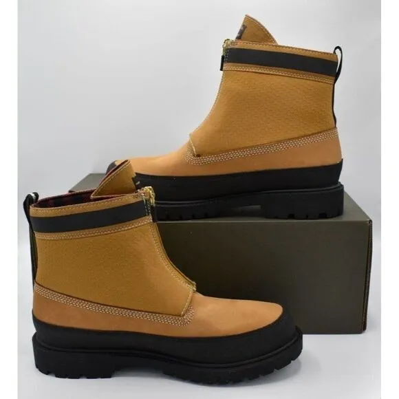 Timberland Heritage Womens Size 7 Modern Zip 6in Wheat Nubuck Waterproof Boots