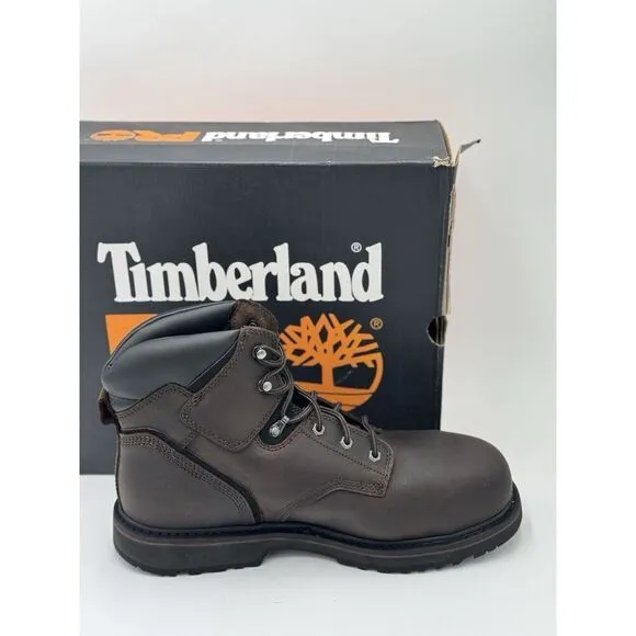 Timberland Men's Pit Boss PRO 6 Steel Toe Boots Brown 13 M MSRP $135 New