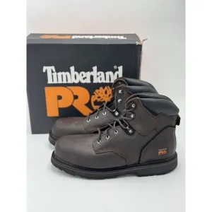 Timberland Men's Pit Boss PRO 6 Steel Toe Boots Brown 13 M MSRP $135 New