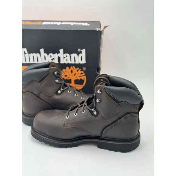 Timberland Men's Pit Boss PRO 6 Steel Toe Boots Brown 13 M MSRP $135 New