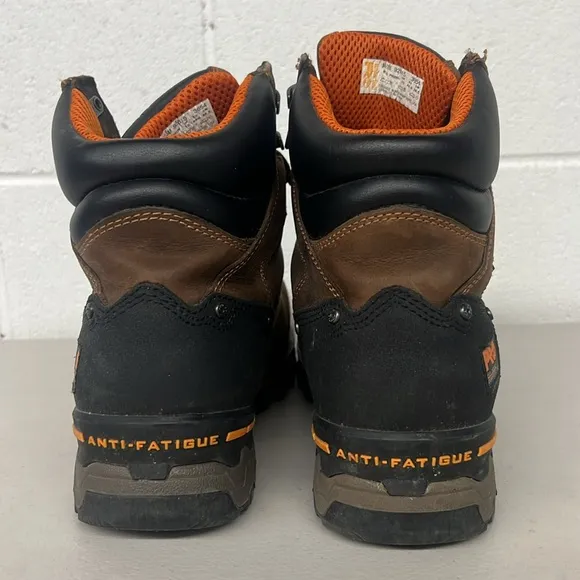 Timberlands pro boondock sz10.5 men’s anti fatigue brown work boots steel toe