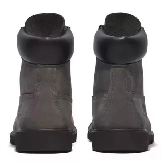Timberland TB0A64YW033 Combat Boots Men's Gray Leather 6-Inch Waterproof TF334
