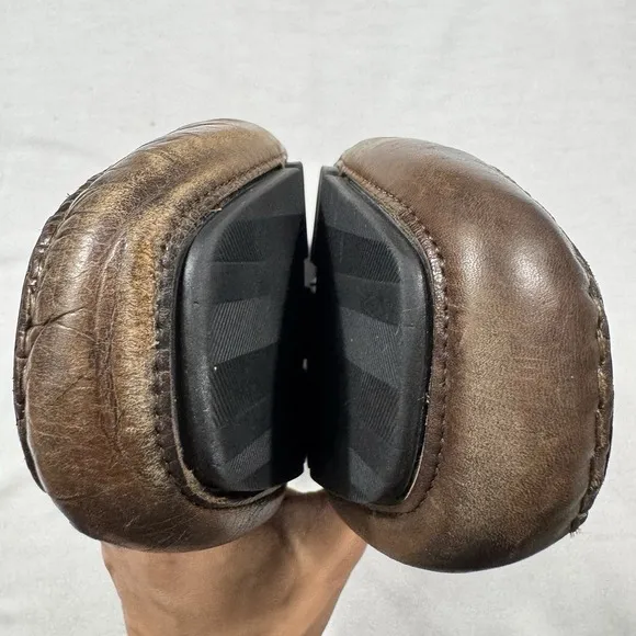 To Boot New York Adam Derrick Brown Leather Palo Alto Driving Moccasins Sz 12