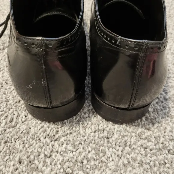TOD'S Black Leather Men's Dress Shoes Size 7A Made In Italy