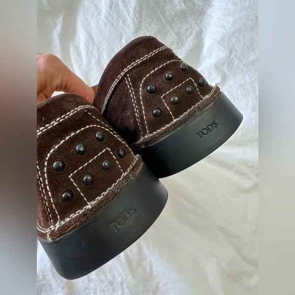 Tods | Men’s SZ 8 | Brown Suede Loafers Shoes Driving Moccasin Comfort