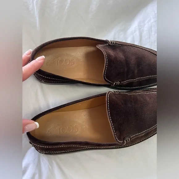Tods | Men’s SZ 8 | Brown Suede Loafers Shoes Driving Moccasin Comfort