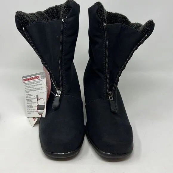 Toe Warmers Canada Black Boots Women's 8 WIDE new with tags