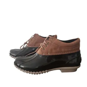 Tommy Hilfiger brown waterproof duck booties size 8