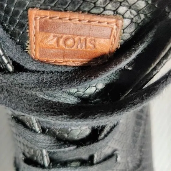 Toms Women's Snakeskin High Top Sneakers