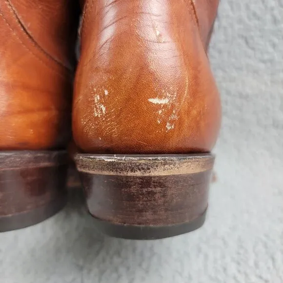 Tony Lama Cowboy Boots 5084 Brown Western Ranch Country Side Brown Mens 9EE READ