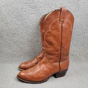 Tony Lama Cowboy Boots 5084 Brown Western Ranch Country Side Brown Mens 9EE READ