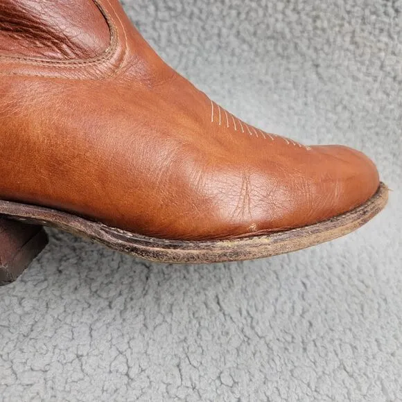 Tony Lama Cowboy Boots 5084 Brown Western Ranch Country Side Brown Mens 9EE READ