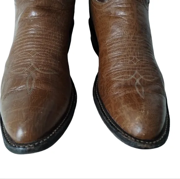 Tony Lama Cowboy Boots #8052- 2 tone Mens 6