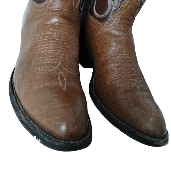 Tony Lama Cowboy Boots #8052- 2 tone Mens 6