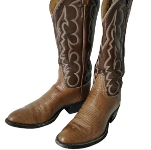 Tony Lama Cowboy Boots #8052- 2 tone Mens 6