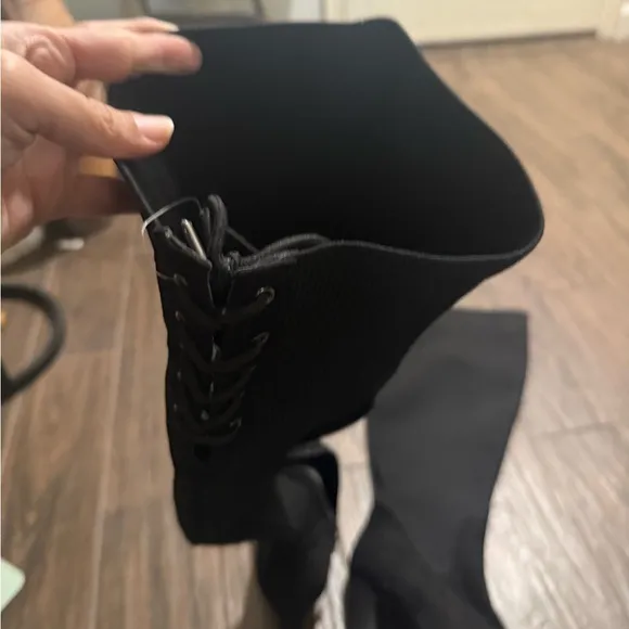 Torrid over the knee black Elegant Black Women's Boots size 10.5 WW