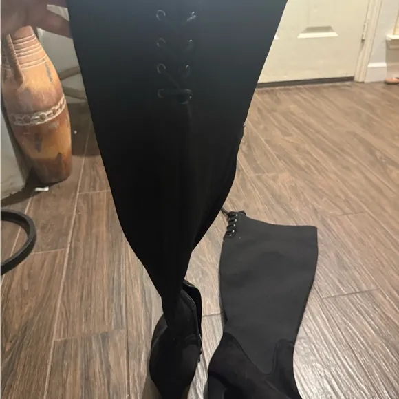 Torrid over the knee black Elegant Black Women's Boots size 10.5 WW