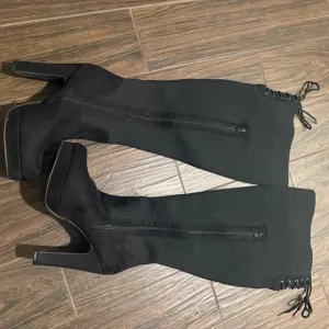 Torrid over the knee black Elegant Black Women's Boots size 10.5 WW