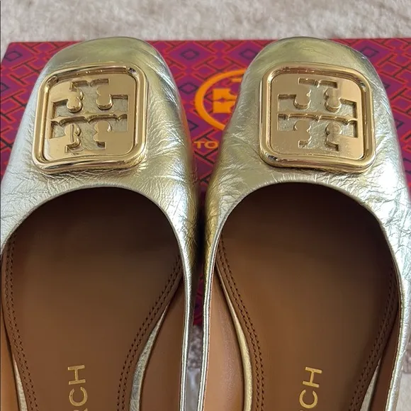 Tory Burch Gold Women's Shoes with Box!