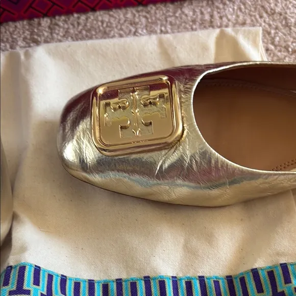 Tory Burch Gold Women's Shoes with Box!