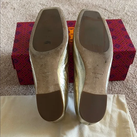 Tory Burch Gold Women's Shoes with Box!