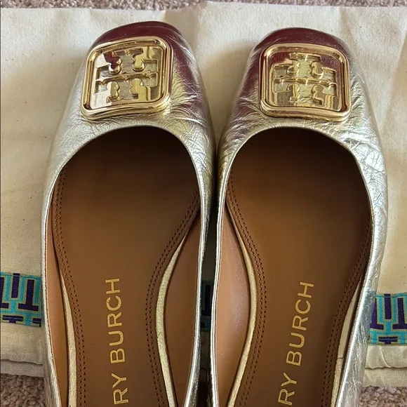 Tory Burch Gold Women's Shoes with Box!