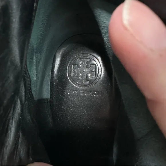 Tory Burch Sofia Wedge Bootie Black Nappa Leather