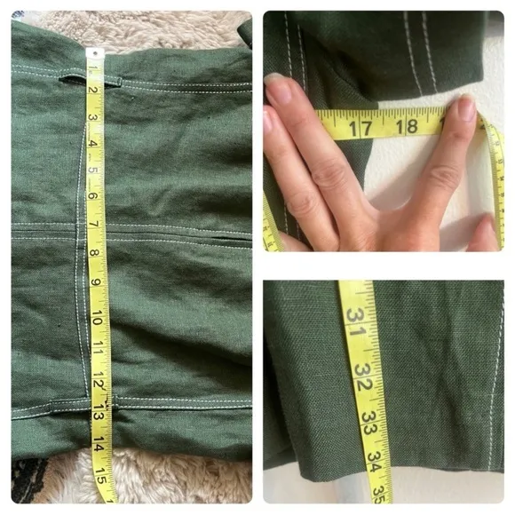 Tory Burch womens belted lined green casual shift mini dress size 0