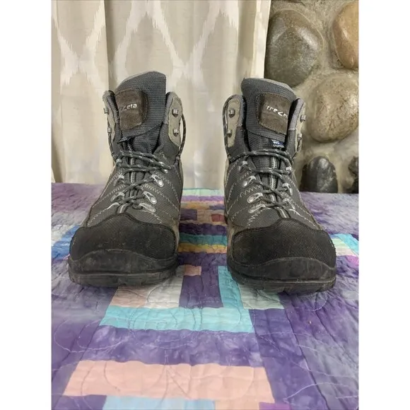TREZETA Mens 10.5 Inca Waterproof Vibram Leather Walking Hiking Shoes Boots