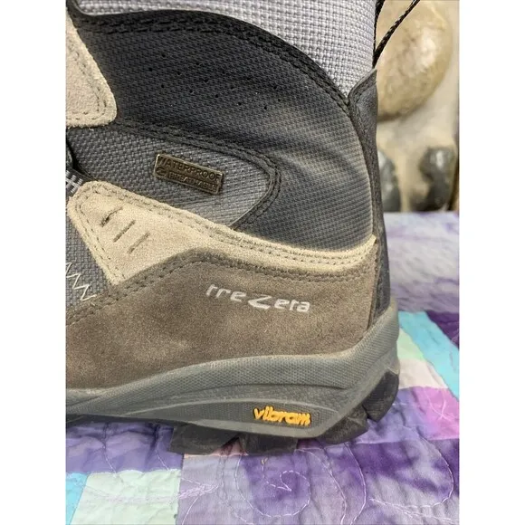 TREZETA Mens 10.5 Inca Waterproof Vibram Leather Walking Hiking Shoes Boots