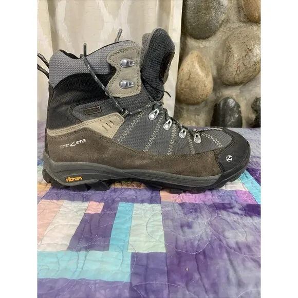 TREZETA Mens 10.5 Inca Waterproof Vibram Leather Walking Hiking Shoes Boots