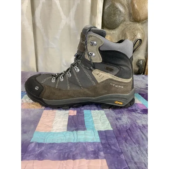 TREZETA Mens 10.5 Inca Waterproof Vibram Leather Walking Hiking Shoes Boots