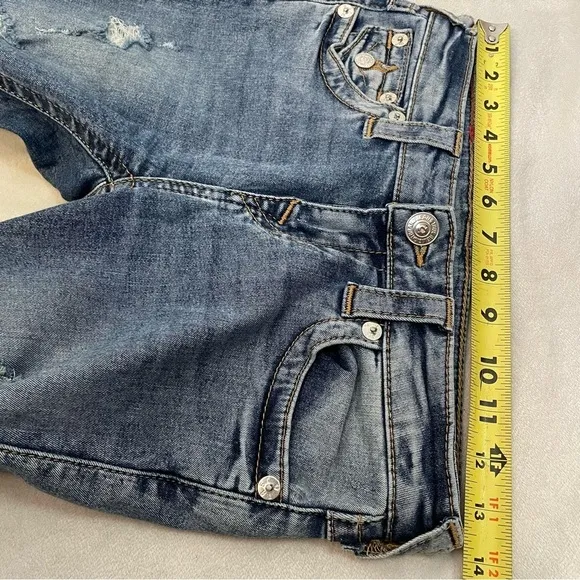true religion Halle mid-rise super skinny distressed jeans